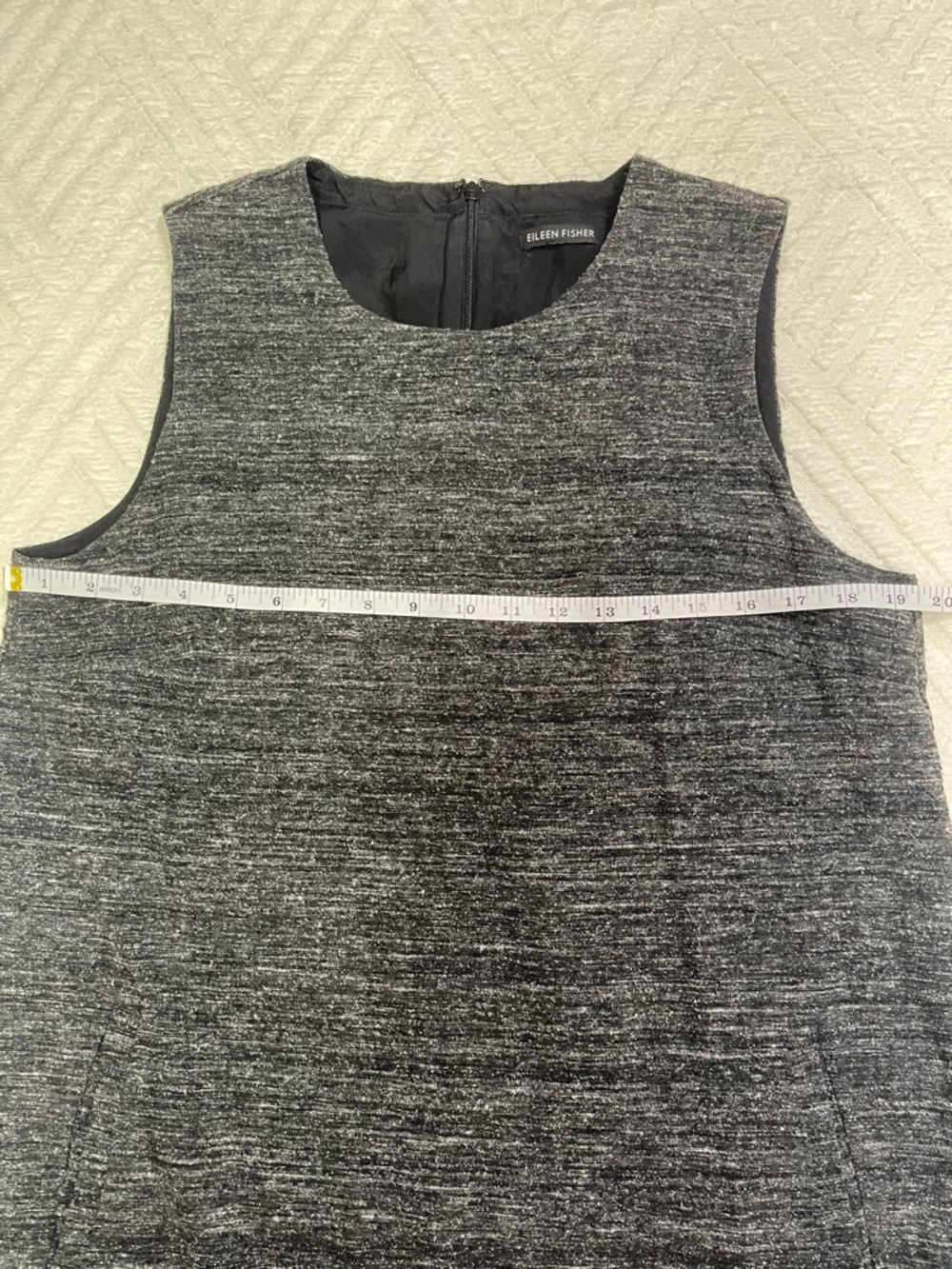 Eileen Fisher Gray Sleeveless Dress - Picture 10 of 12